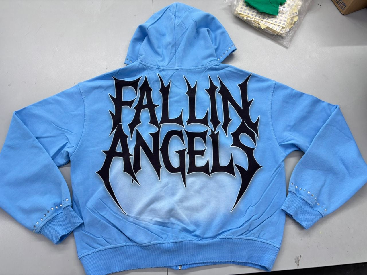 FALLIN ANGELS HOODIE | BABY BLUE