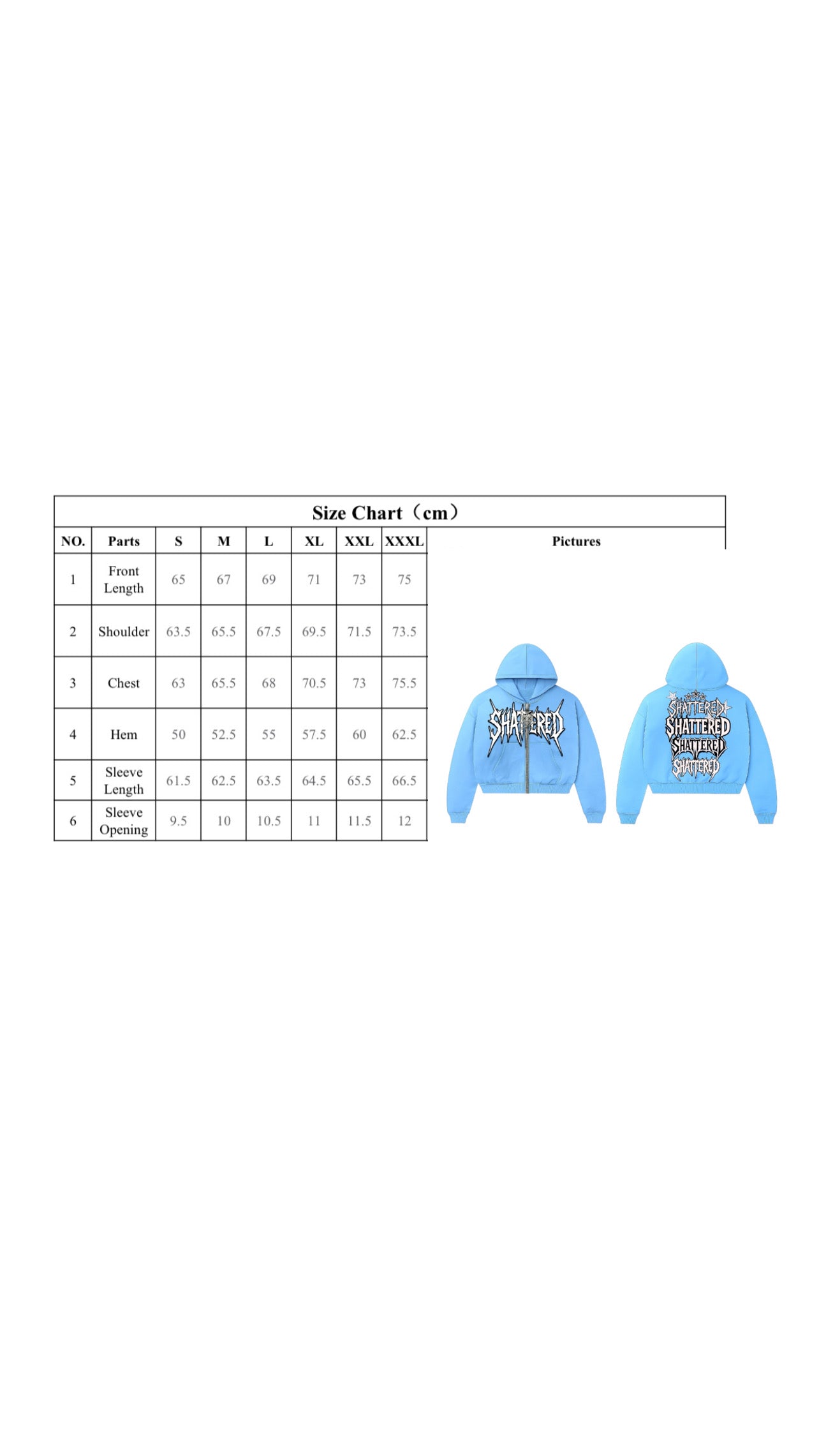 SHTTRD SHTTRD HOODIE | BLUE