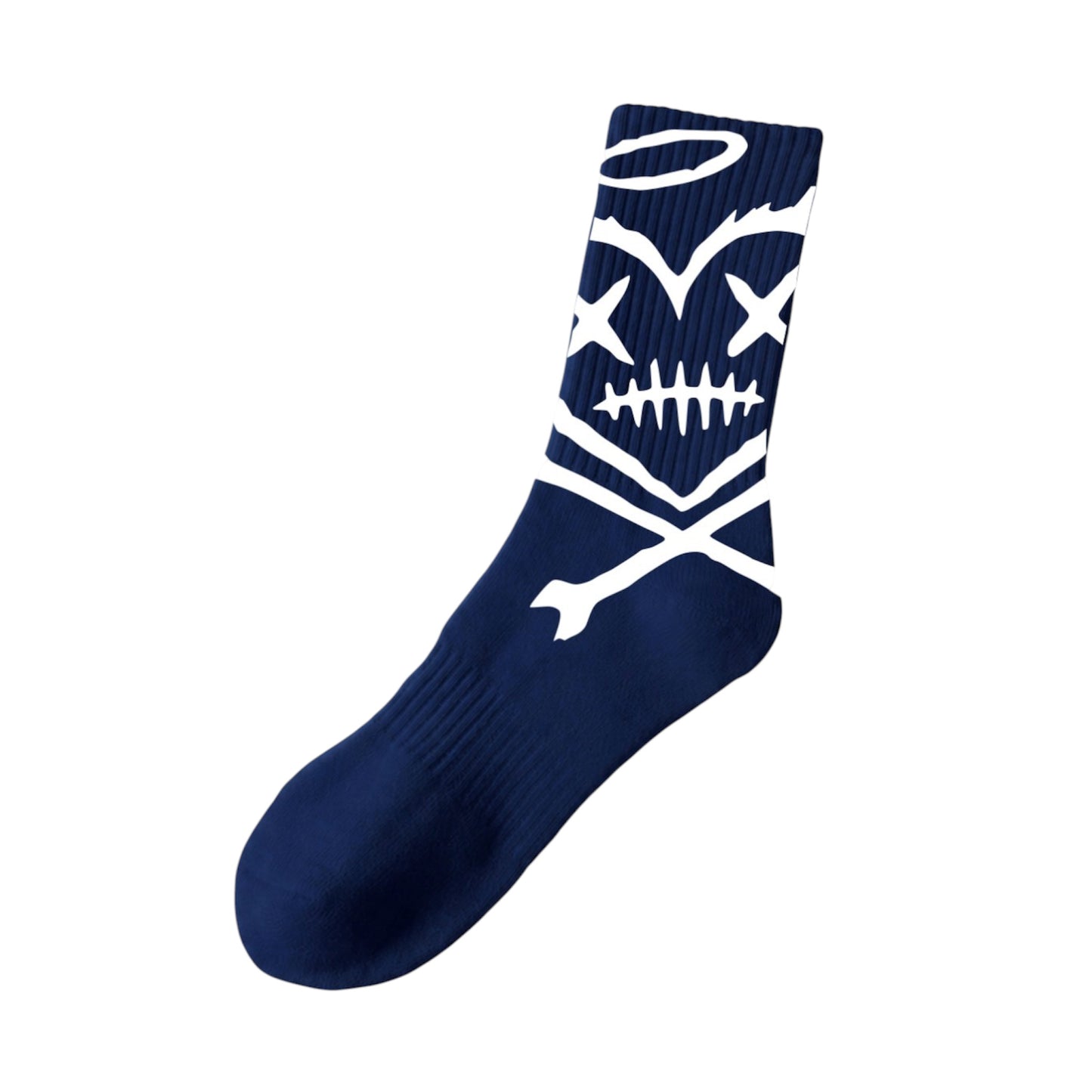 SHATTERED LOGO SOCKS | NAVY BLUE