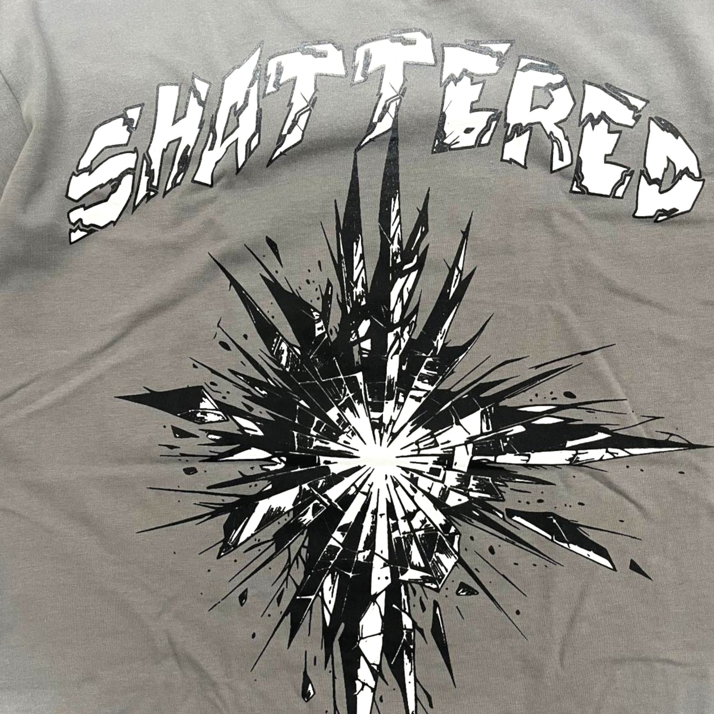 SHATTERED LONG SLEEVE TEE | GRAY