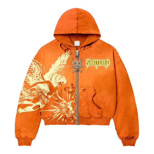CATCHING FEELINGS HOODIE | ORANGE