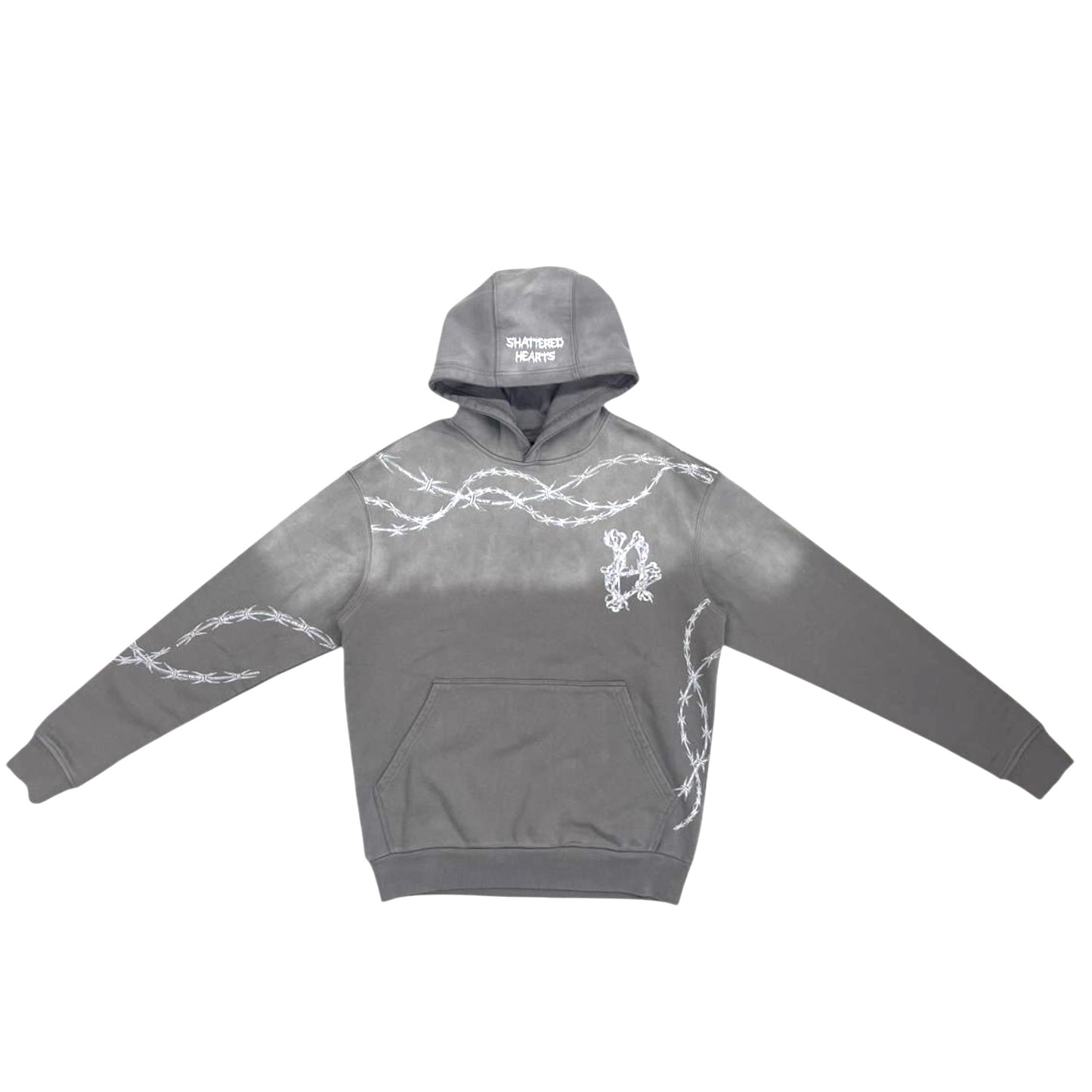 BARBED WIRE HOODIE | GRAY