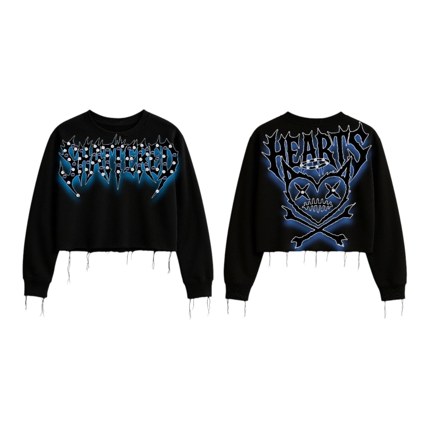 SHATTERED LOGO SWEATER | BLACK