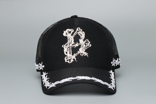 SH BONE LOGO HAT | BLACK