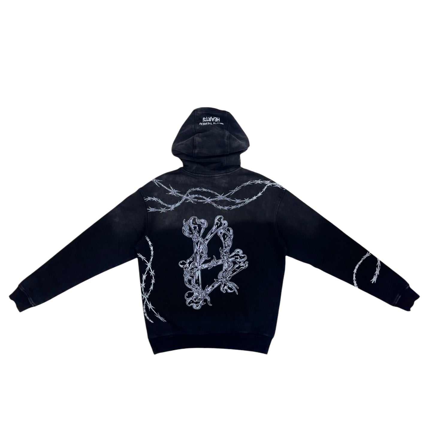 BARBED WIRE HOODIE | BLACK