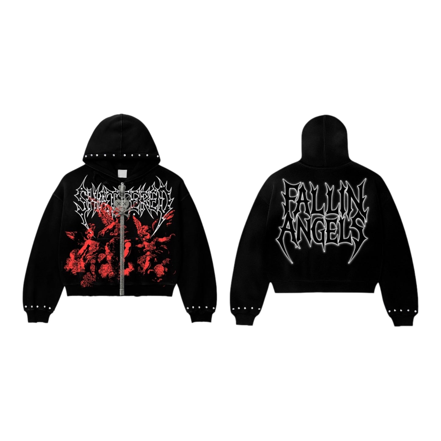 FALLIN ANGELS HOODIE | BLACK
