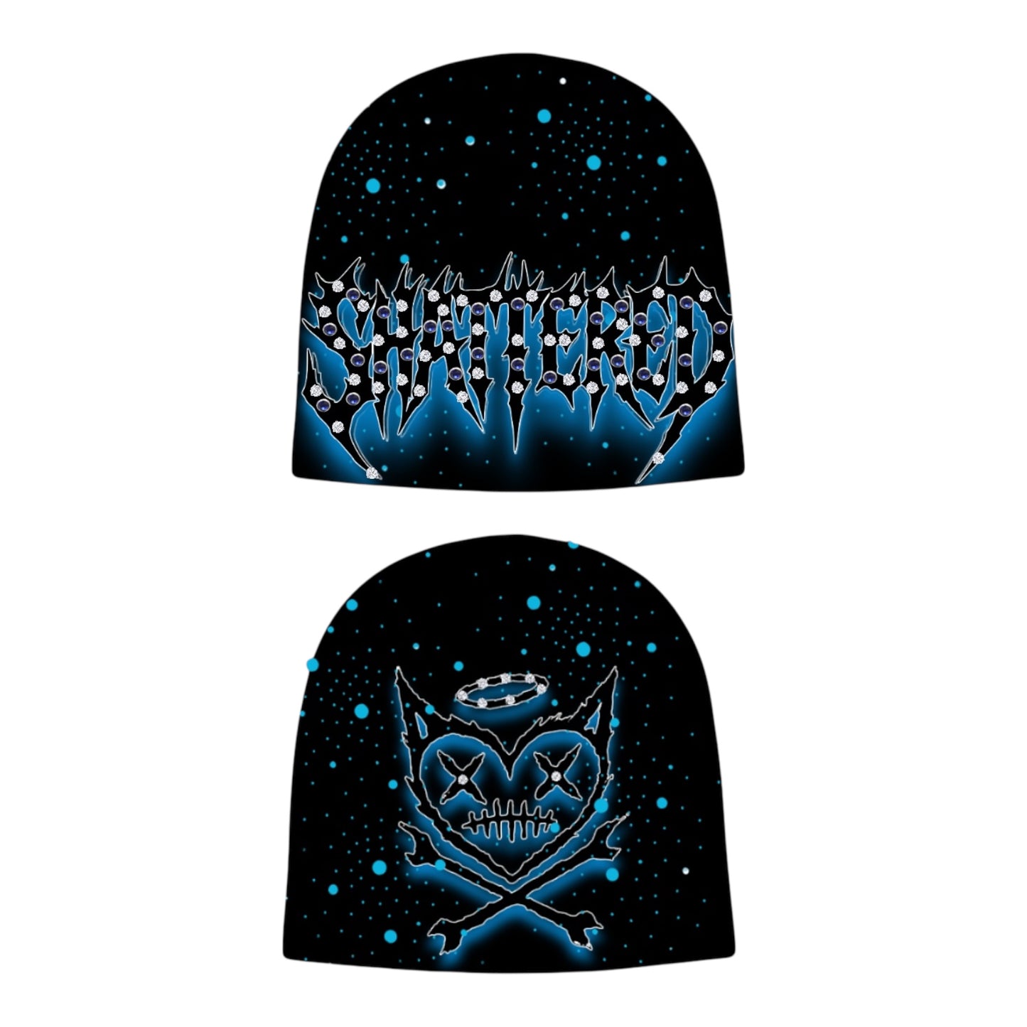 SHATTERED LOGO BEANIE | BLACK