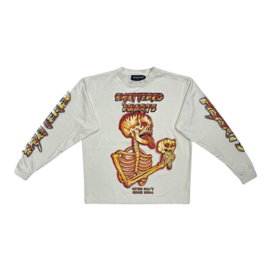 EYE SCREAM LONG SLEEVE TEE | WHITE