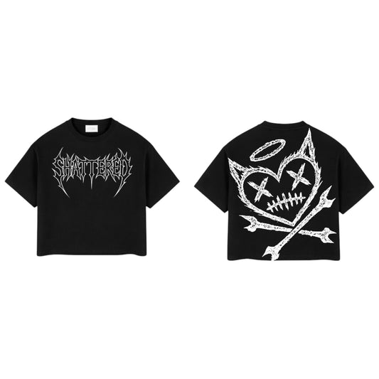 SHATTERED LOGO TEE | BLACK