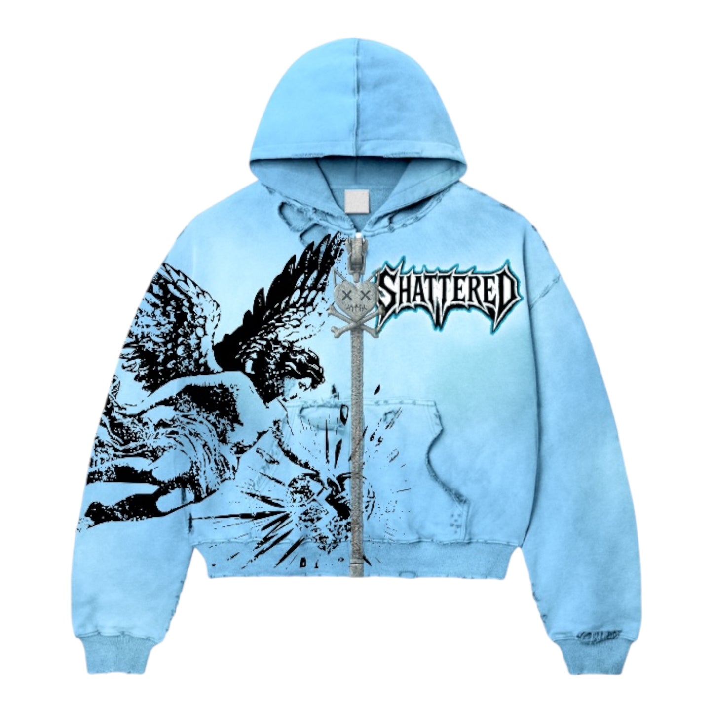 CATCHING FEELINGS HOODIE | BABY BLUE