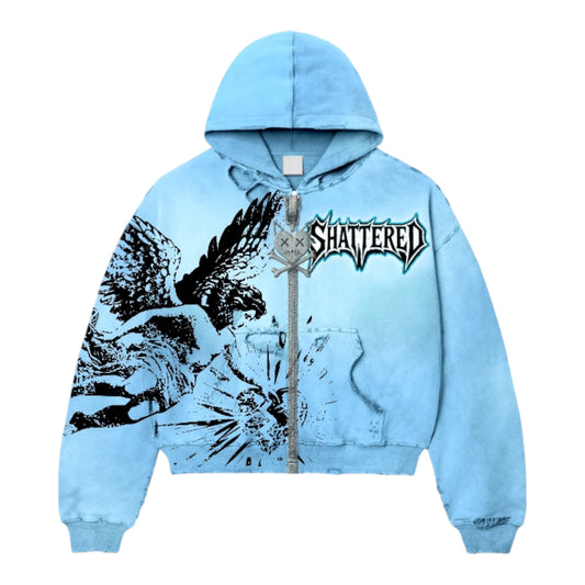 CATCHING FEELINGS HOODIE | BABY BLUE