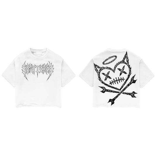 SHATTERED LOGO TEE | WHITE