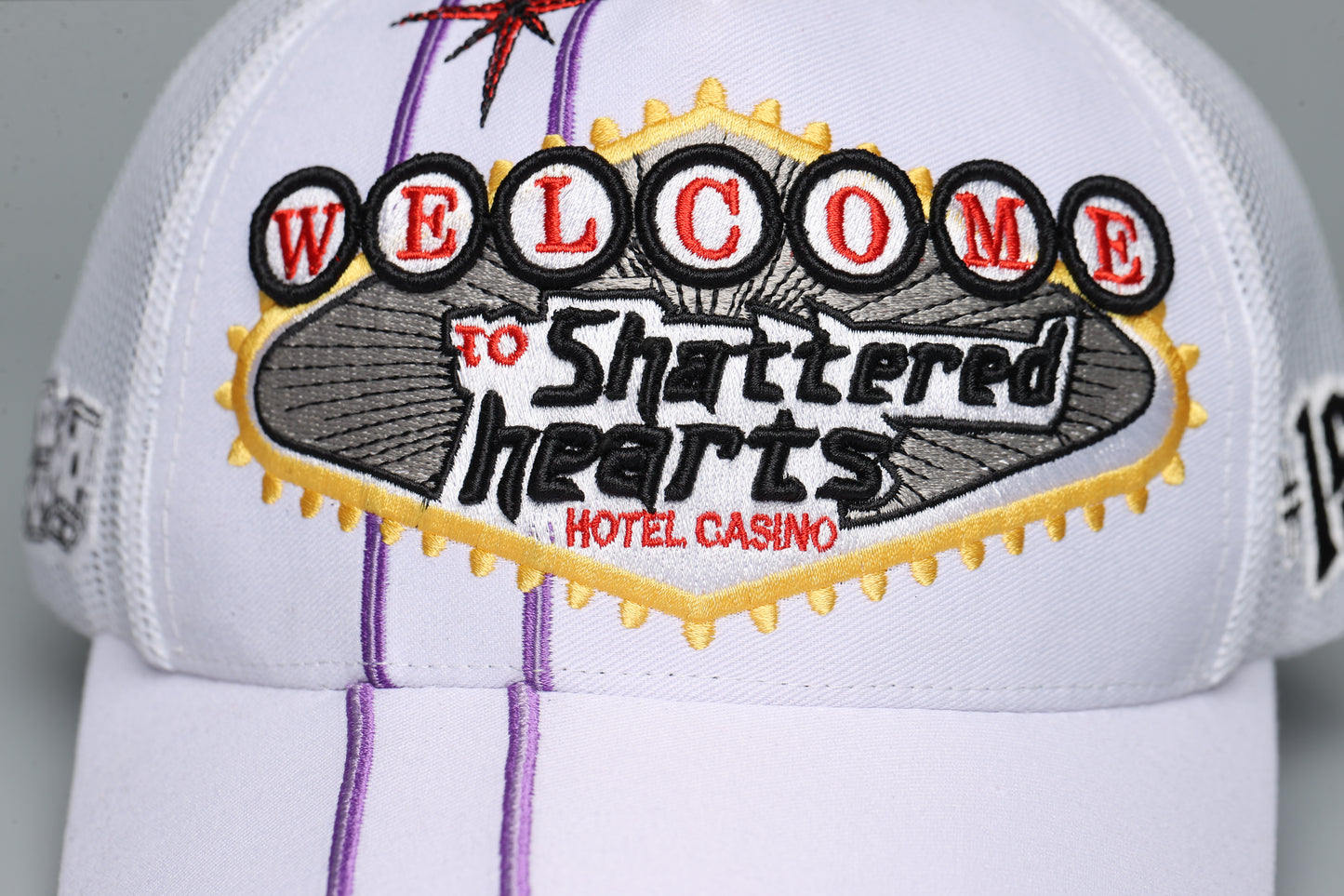 WELCOME TO SHATTERED HEARTS HAT | WHITE