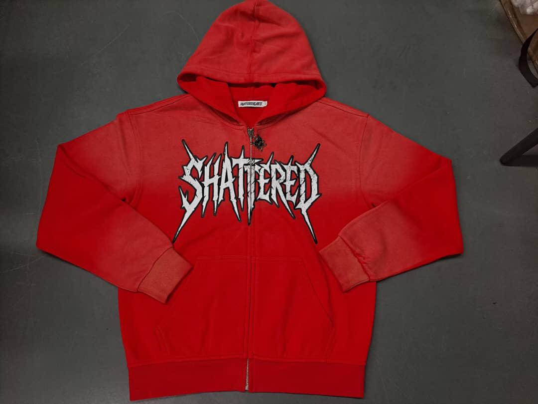 SHATTERED HOODIE | RED