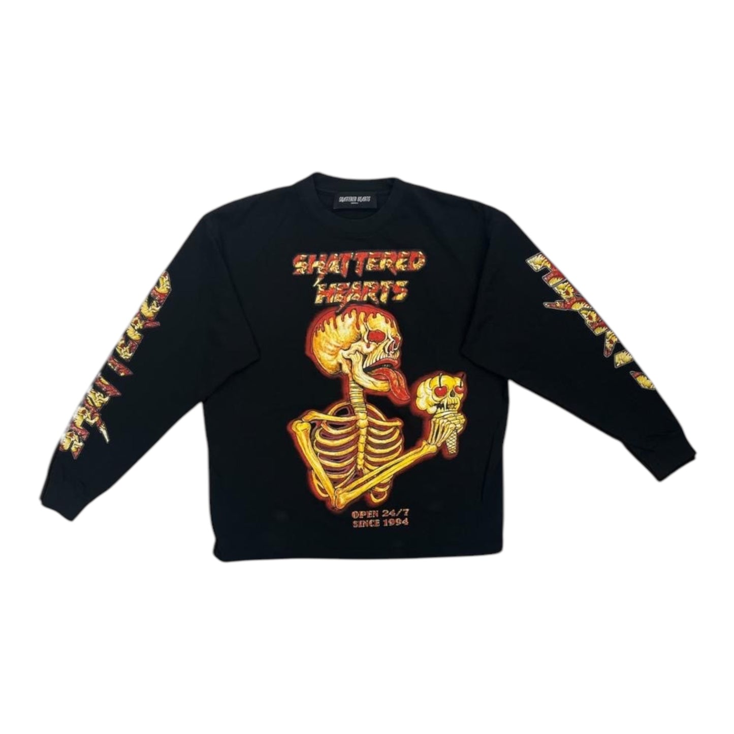 EYE SCREAM LONG SLEEVE TEE | BLACK