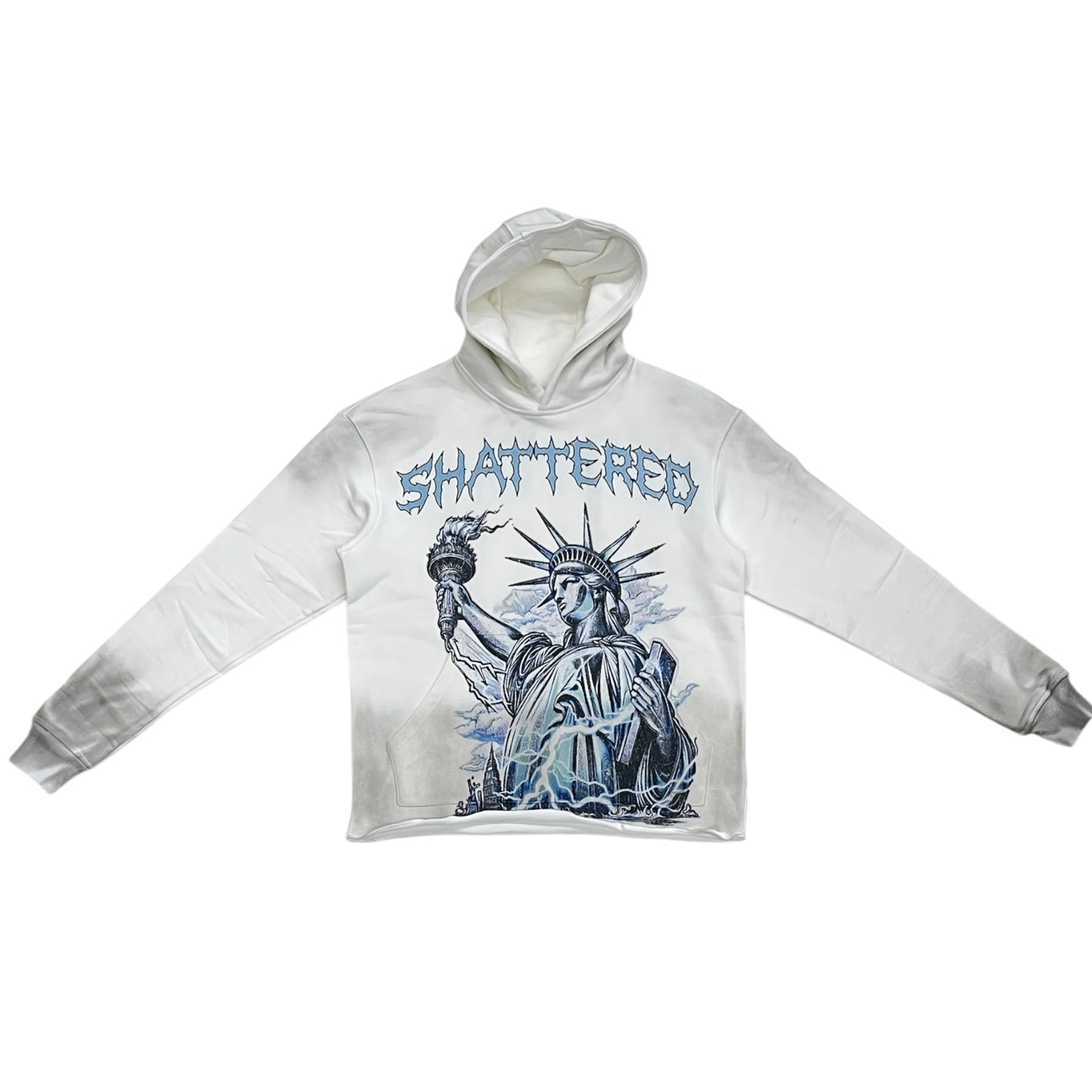 MS.LIBERTY CROPPED HOODIE | WHITE