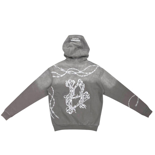 BARBED WIRE HOODIE | GRAY