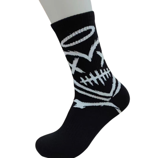 SHATTERED LOGO SOCKS | BLACK