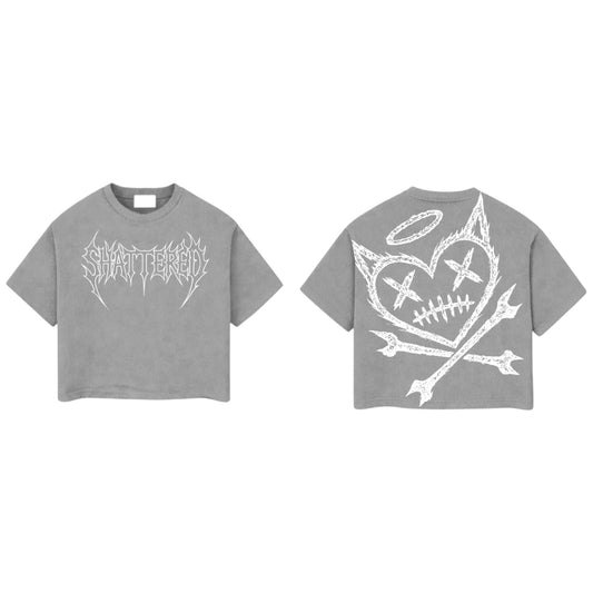 SHATTERED LOGO TEE | GRAY
