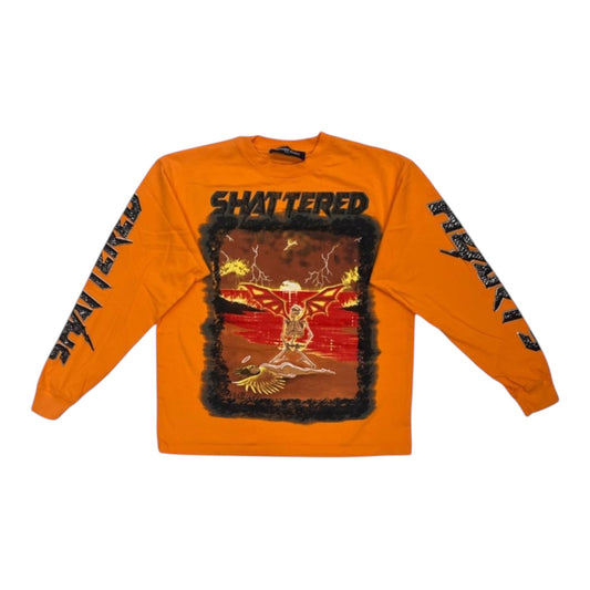 TILL DEATH DO US PART LONG SLEEVE TEE | ORANGE