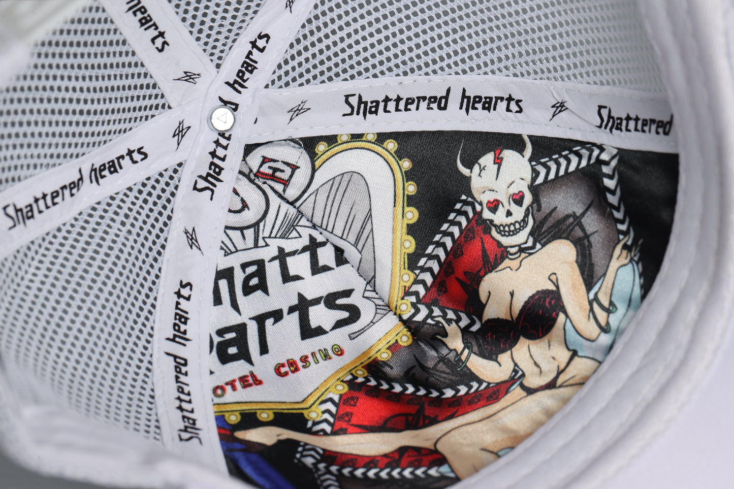 WELCOME TO SHATTERED HEARTS HAT | WHITE