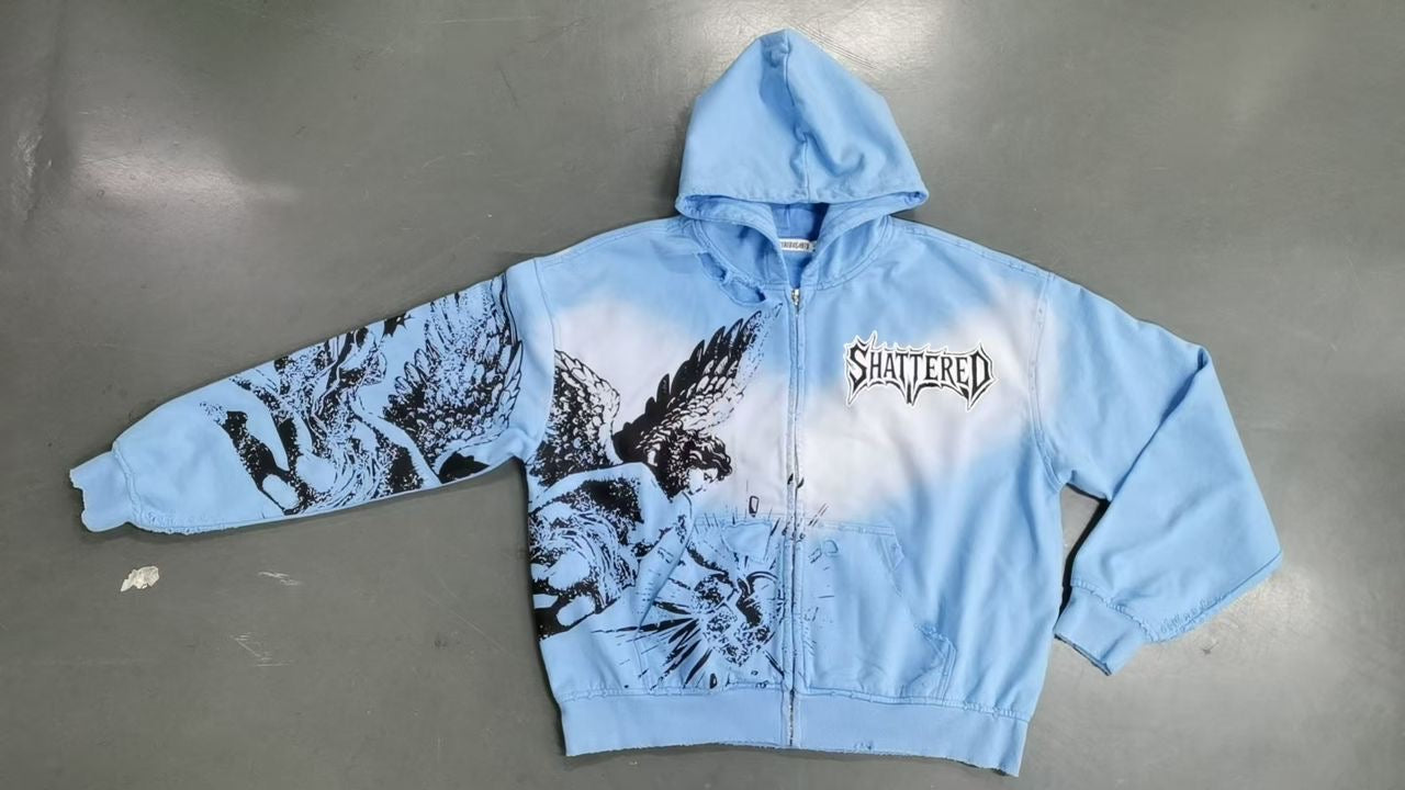 CATCHING FEELINGS HOODIE | BABY BLUE