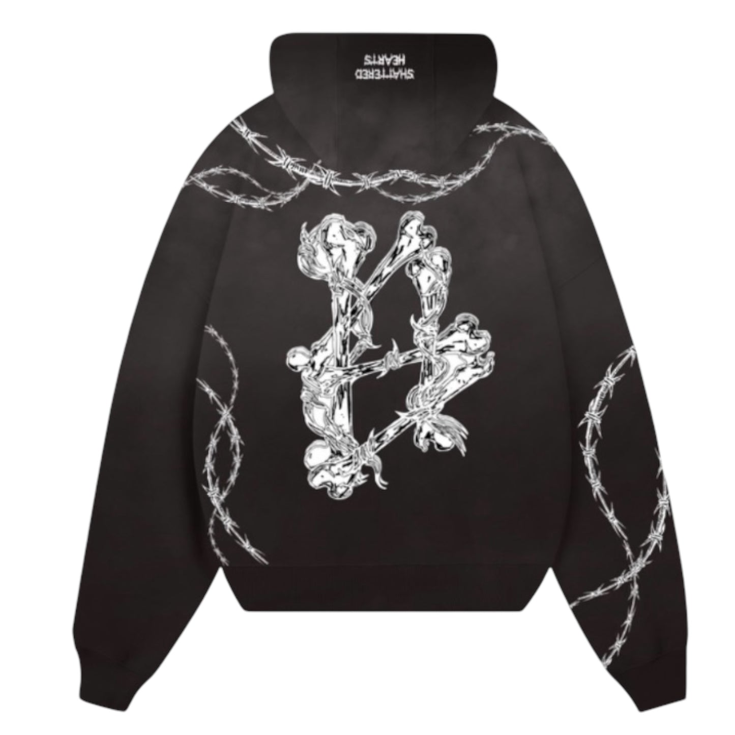 BARBED WIRE HOODIE | BLACK