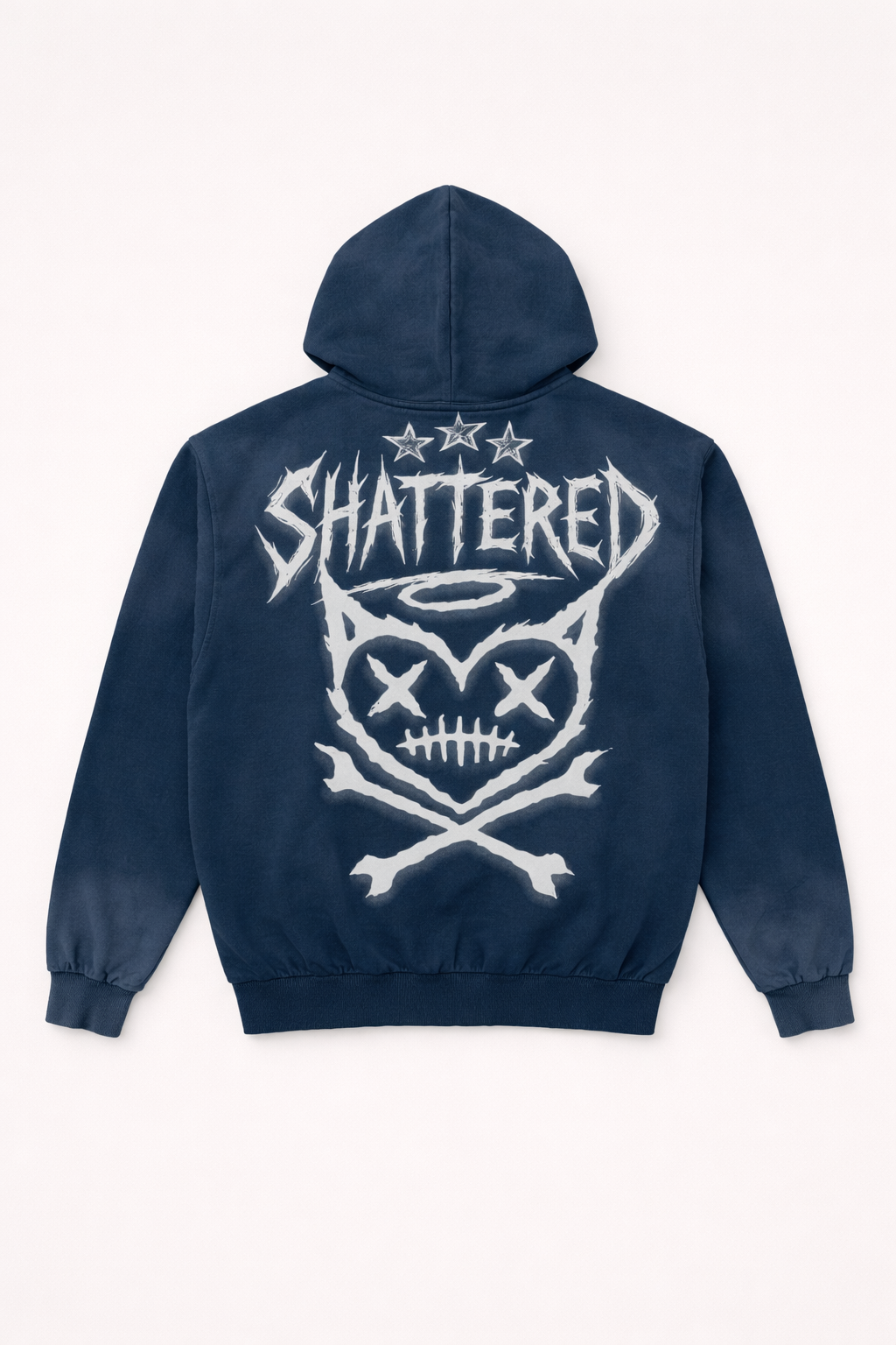 SHATTERED HEAD HOODIE | BLUE