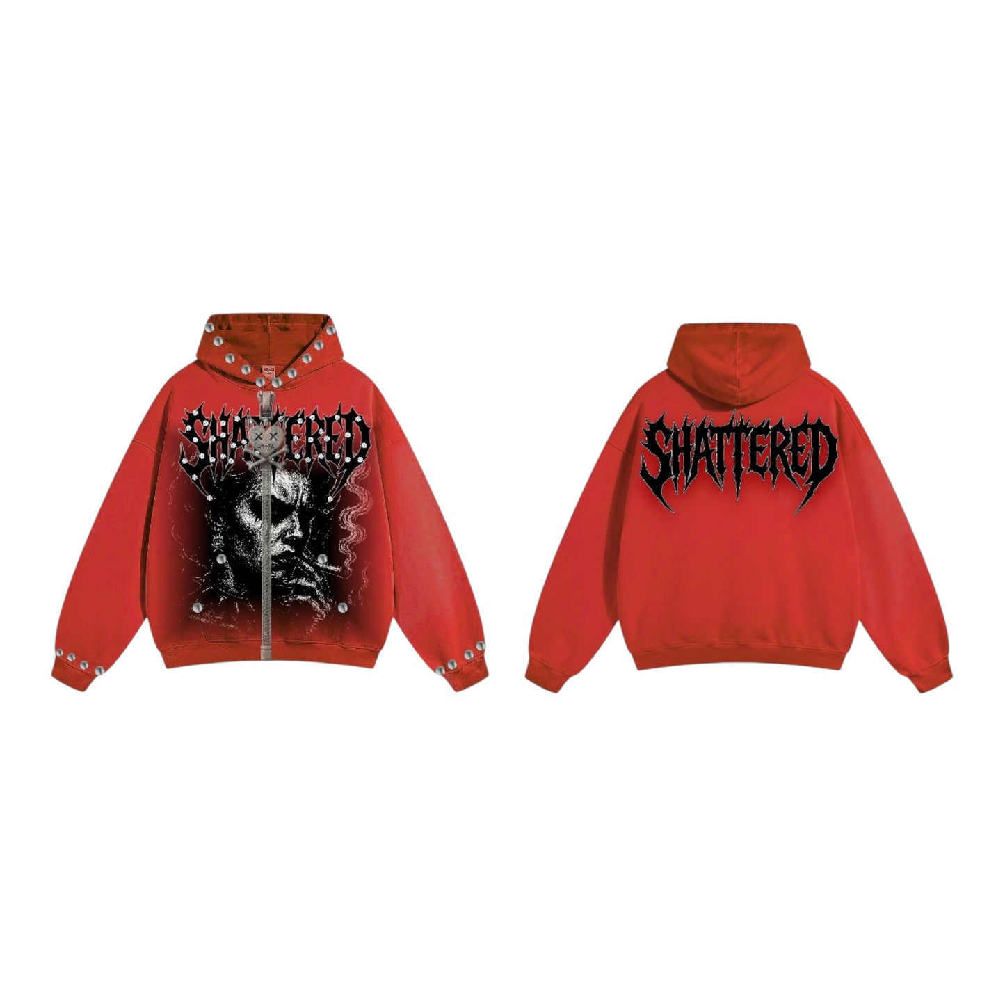 ANXIETY HOODIE | RED