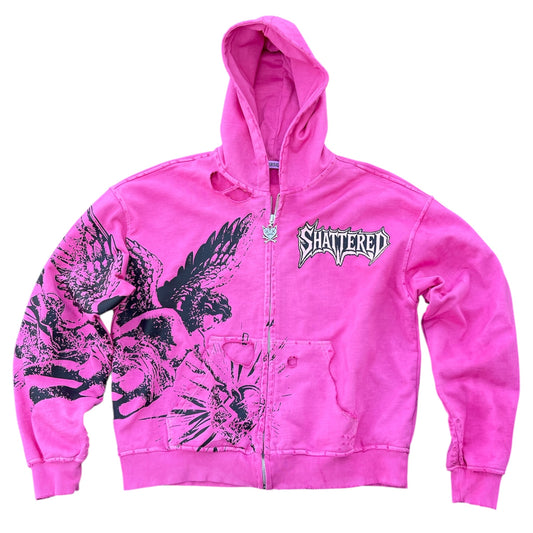 CATCHING FEELINGS HOODIE | PINK