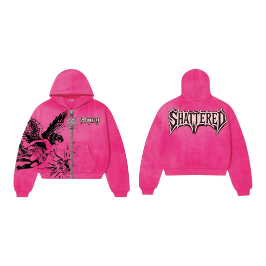 CATCHING FEELINGS HOODIE | PINK
