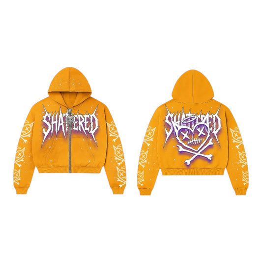 SHATTERED LOGO HOODIE | YELLOW