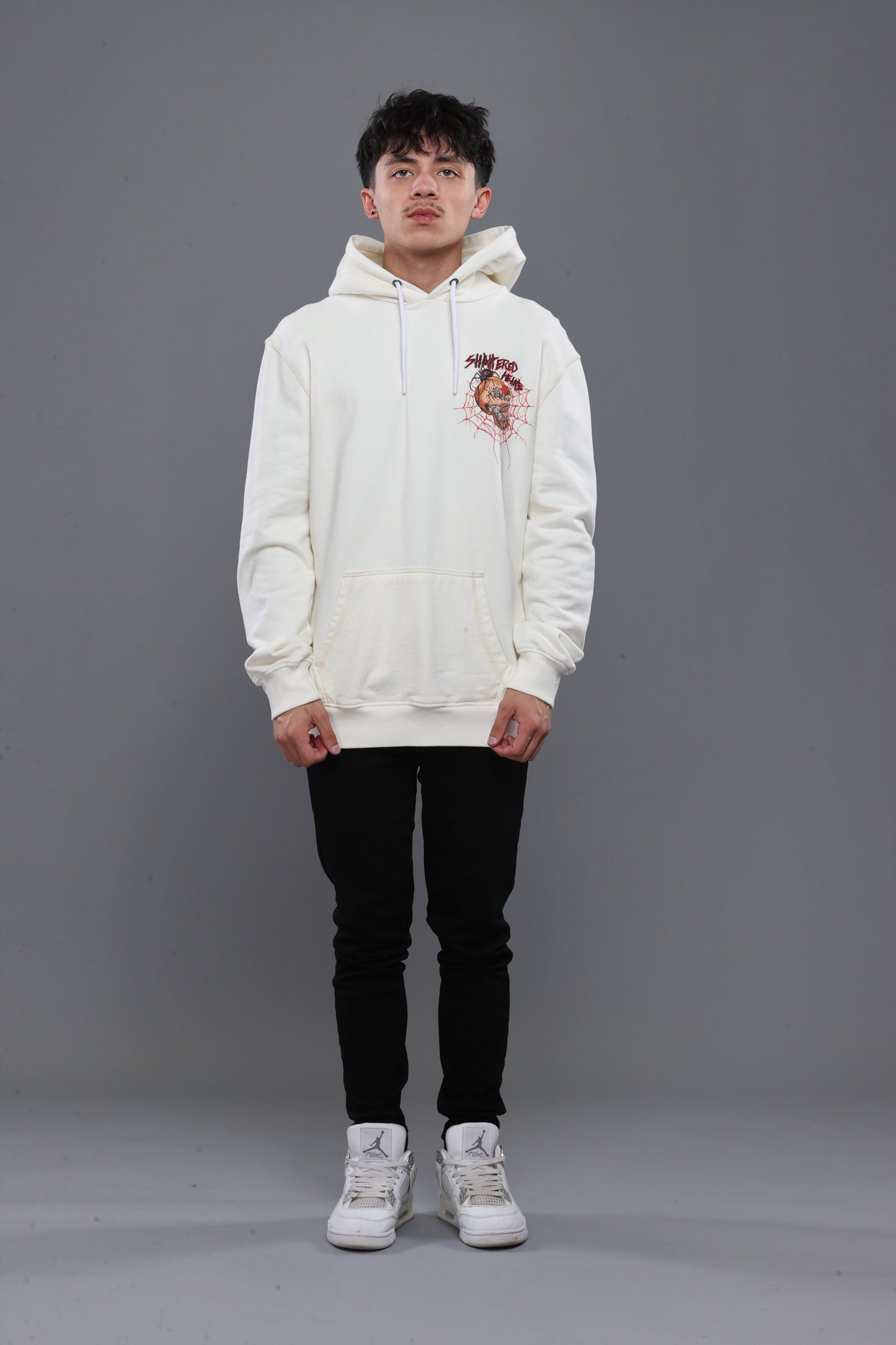 STUCK INNA WEB HOODIE | WHITE