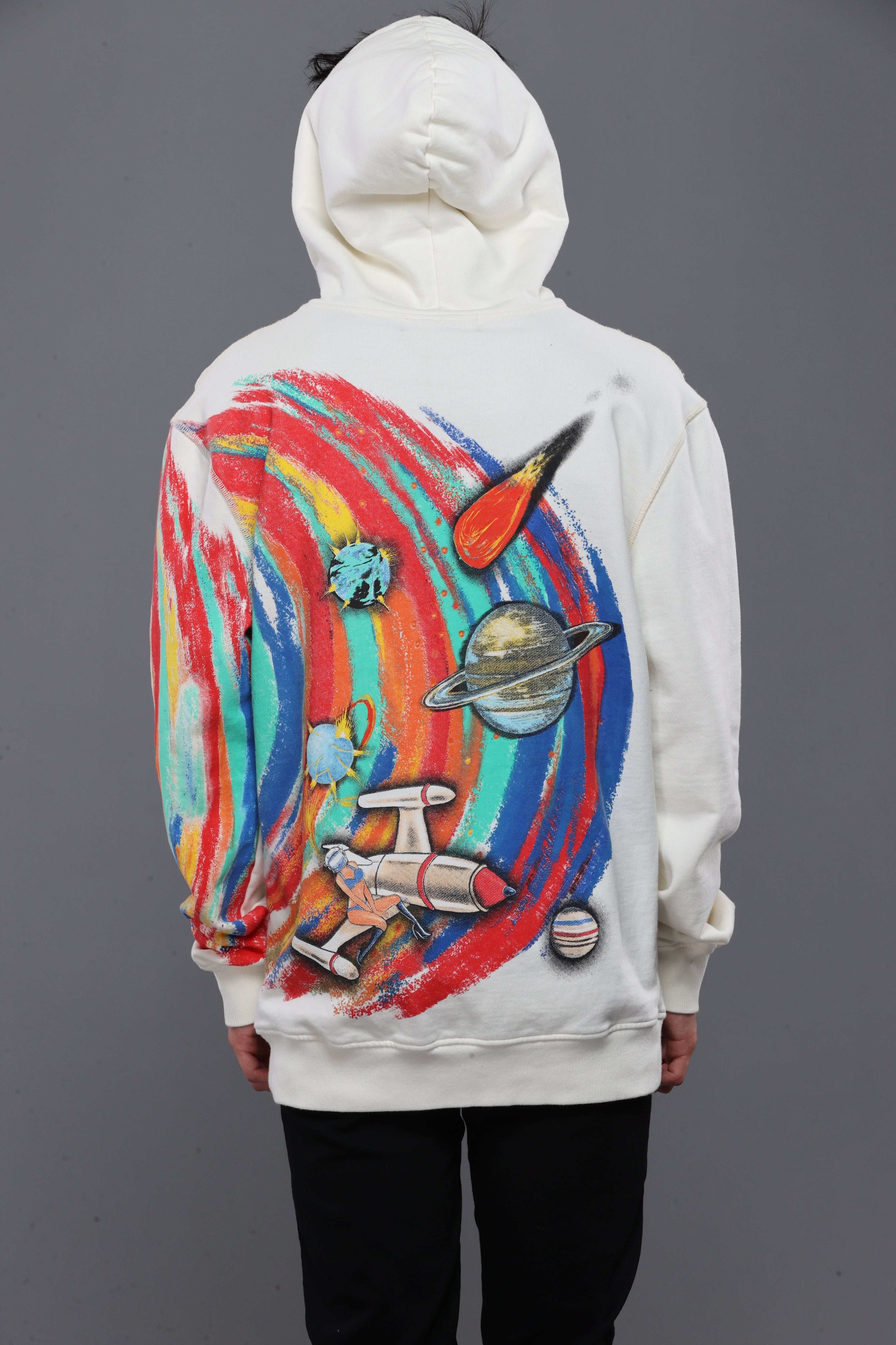 White clearance galaxy hoodie