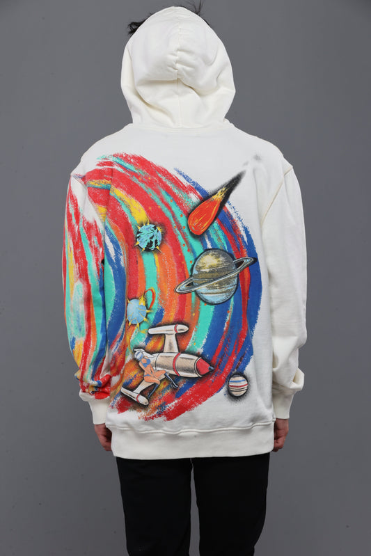 GALAXY HOODIE | WHITE